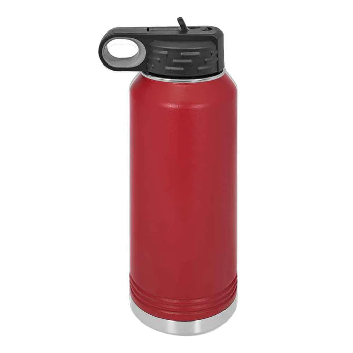 Personalized 32 oz Stainless Steel Powder Coated Insulated Sport Water Bottle Polar Camel