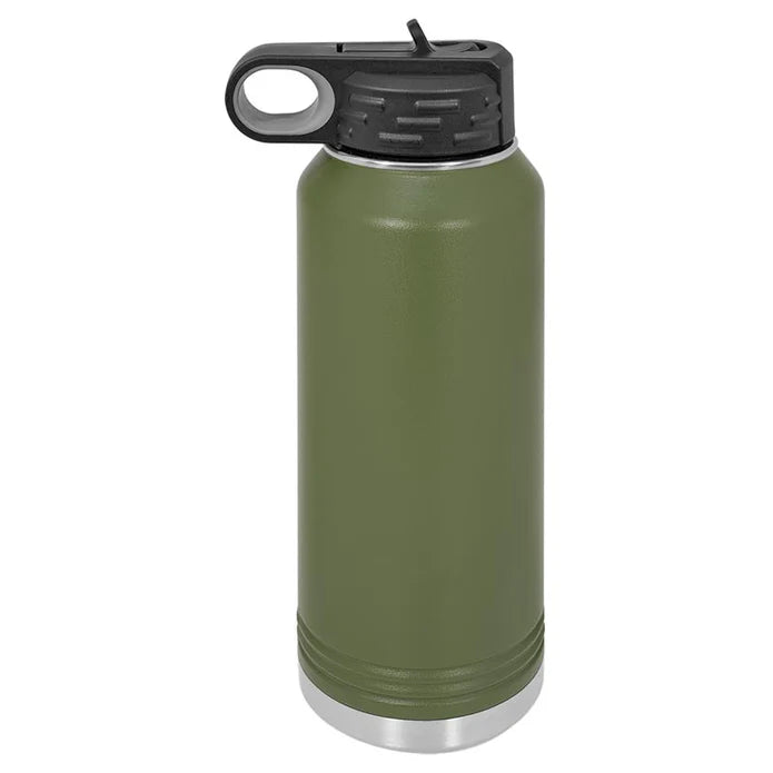 Personalized 32 oz Stainless Steel Powder Coated Insulated Sport Water Bottle Polar Camel