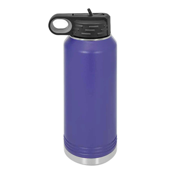 Personalized 32 oz Stainless Steel Powder Coated Insulated Sport Water Bottle Polar Camel