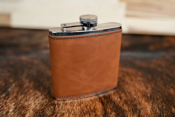 6oz. Hip Flasks: Heritage Collection Premium Leatherette