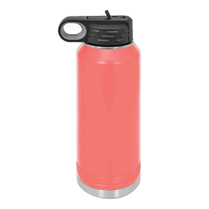 Personalized 32 oz Stainless Steel Powder Coated Insulated Sport Water Bottle Polar Camel
