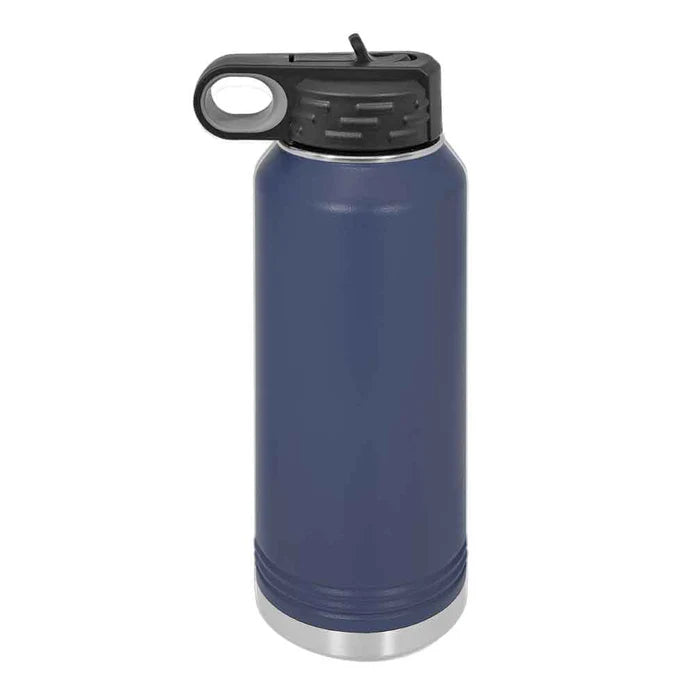 Personalized 32 oz Stainless Steel Powder Coated Insulated Sport Water Bottle Polar Camel