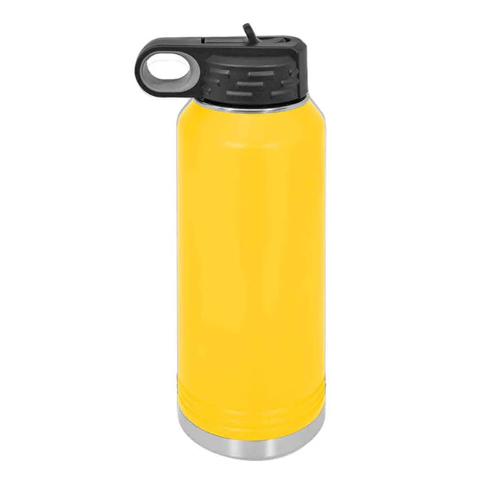 Personalized 32 oz Stainless Steel Powder Coated Insulated Sport Water Bottle Polar Camel