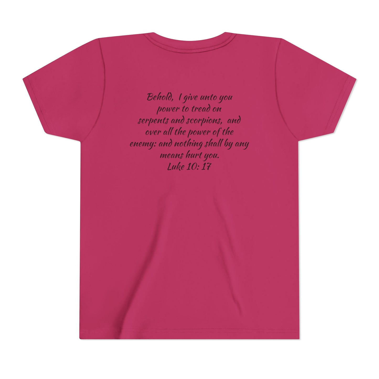 Youth Short Sleeve Tee - Let Me Cook! with Inspirational Bible Verse