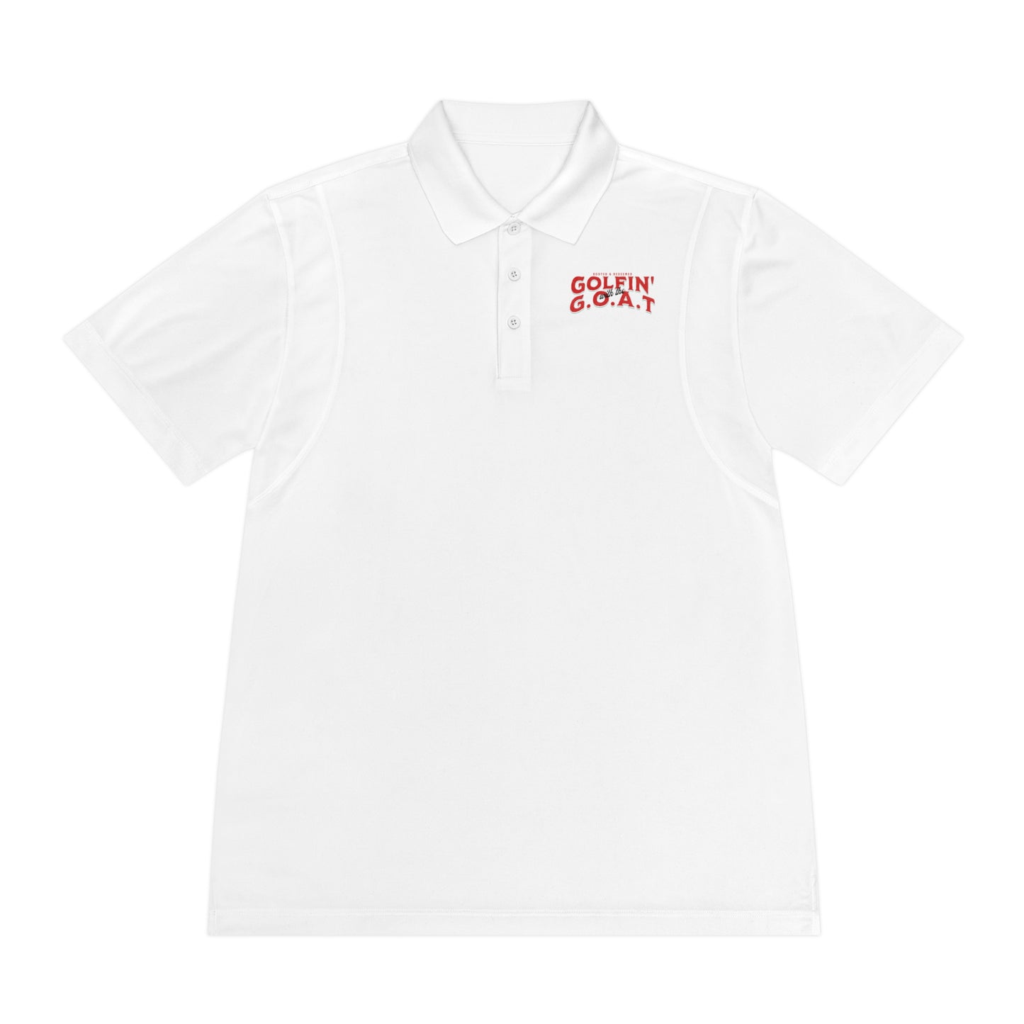 Golfing with Jesus Polo Shirt — Men's Faith-Based Golf Polo