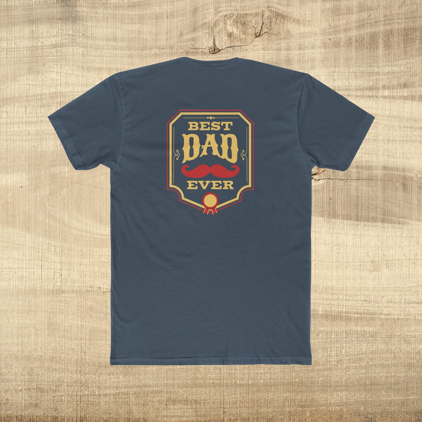 Best Dad Ever Shirt Funny Fathers Day Gift Mustache Award Dad Tee