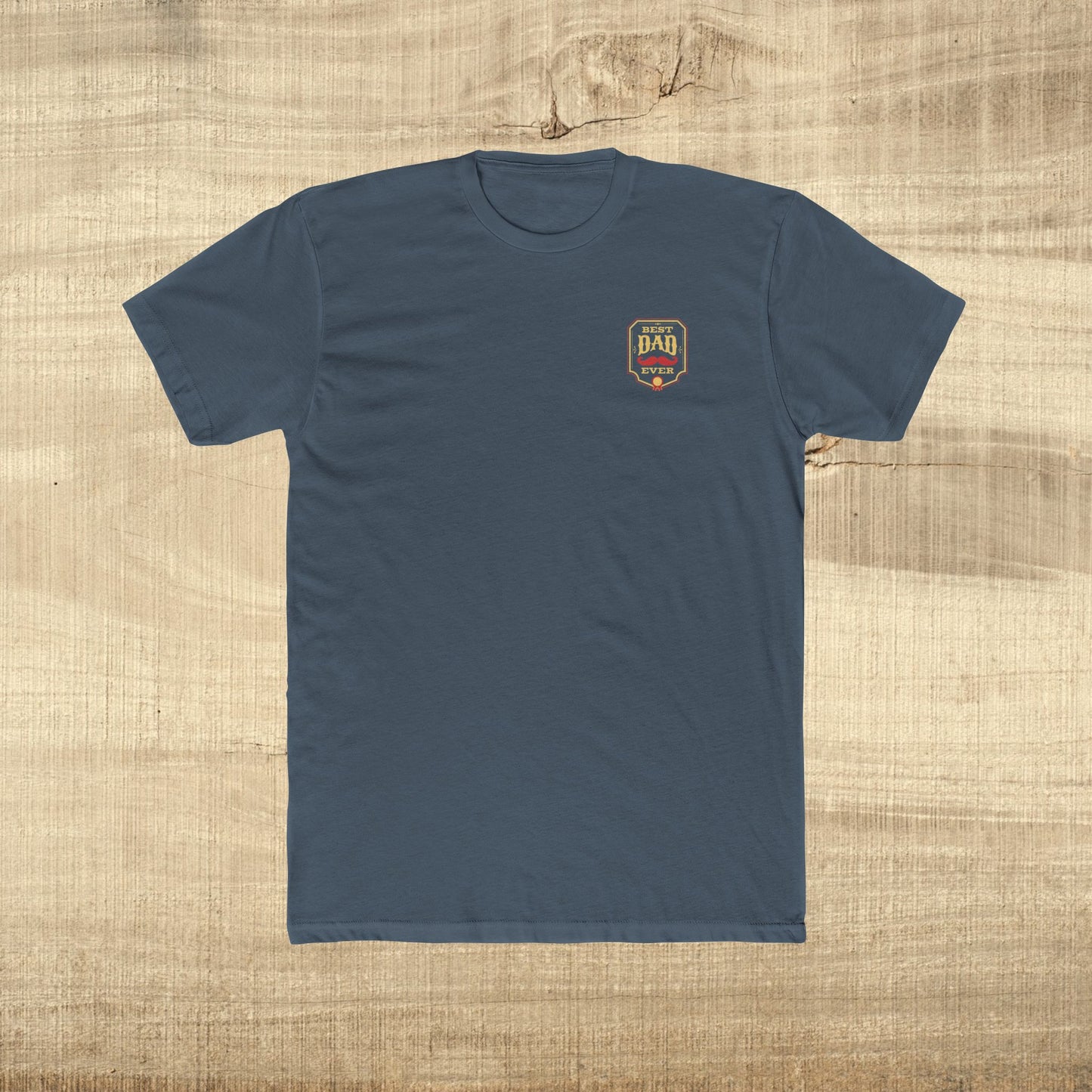 Best Dad Ever Shirt Funny Fathers Day Gift Mustache Award Dad Tee