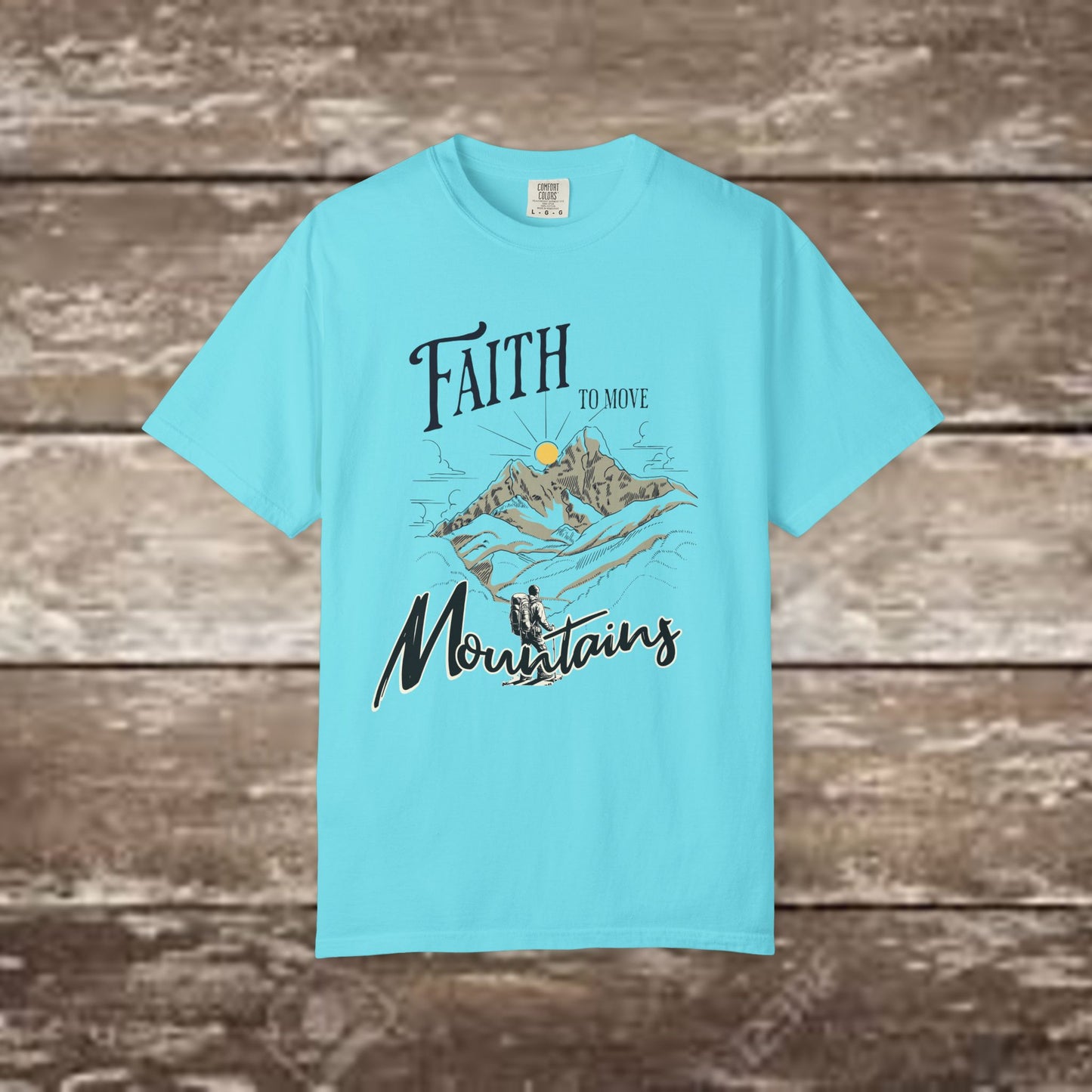 Faith to Move Mountains – Comfort Colors 1717 Christian Graphic Tee