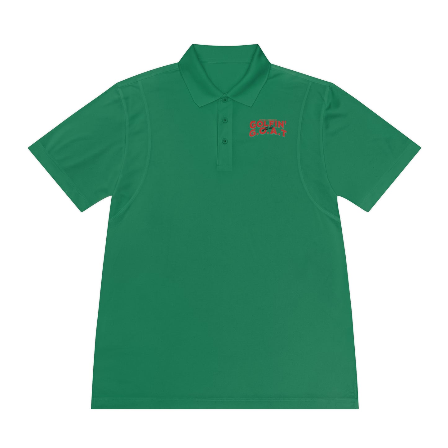 Golfing with Jesus Polo Shirt — Men's Faith-Based Golf Polo