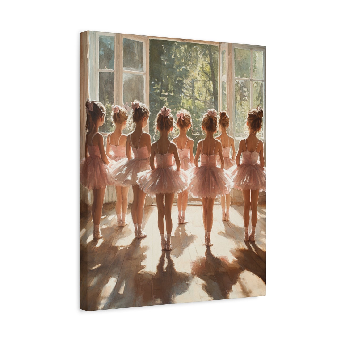 Ballet Dancers Wall Art Canvas Print, Perfect for Dance Studios, Kids Room Decor, Gift for Dancers and Ballet Lovers, Elegant Home Decor
