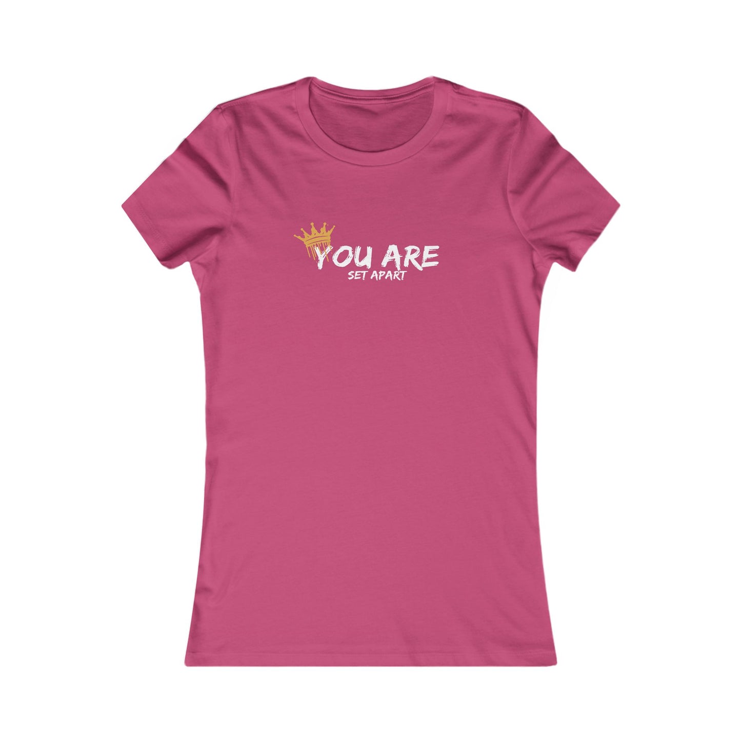 You Are Set Apart Tee | Women's Faith Shirt, Gold Crown Brush Script