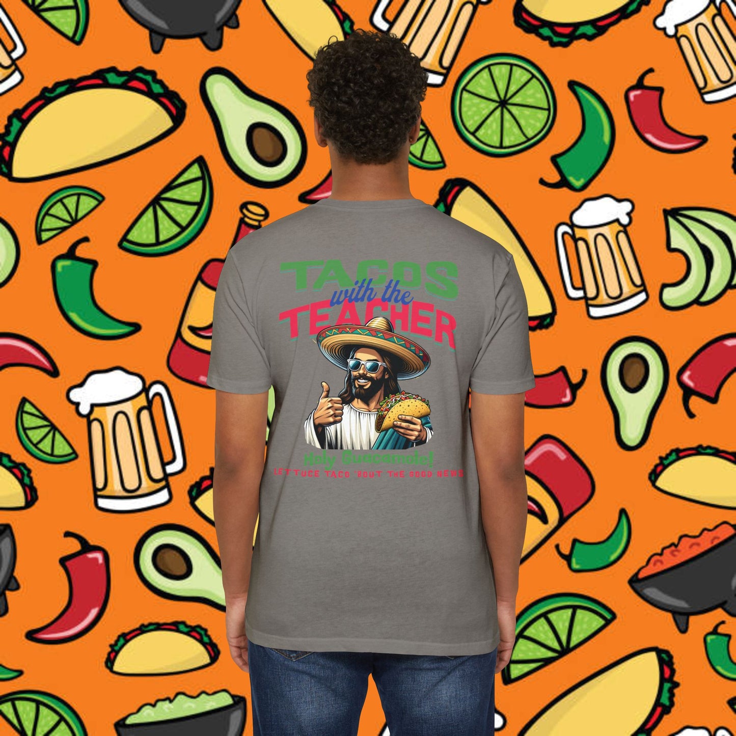 Fun Taco Jesus T-Shirt | Taco Lover's Gift, Cute Teacher Appreciation Tee, Funny Gift, Casual Wear, Taco Tuesday Shirt