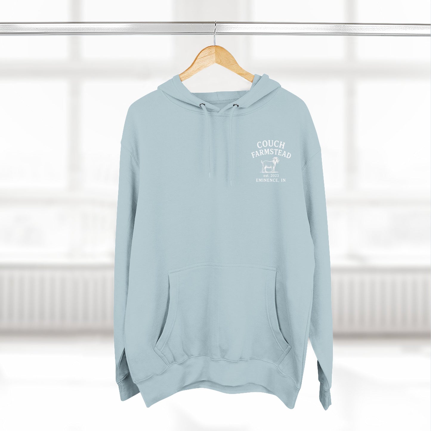 Couch Farmstead Hoodie — Vintage Goat Farm Logo Pullover