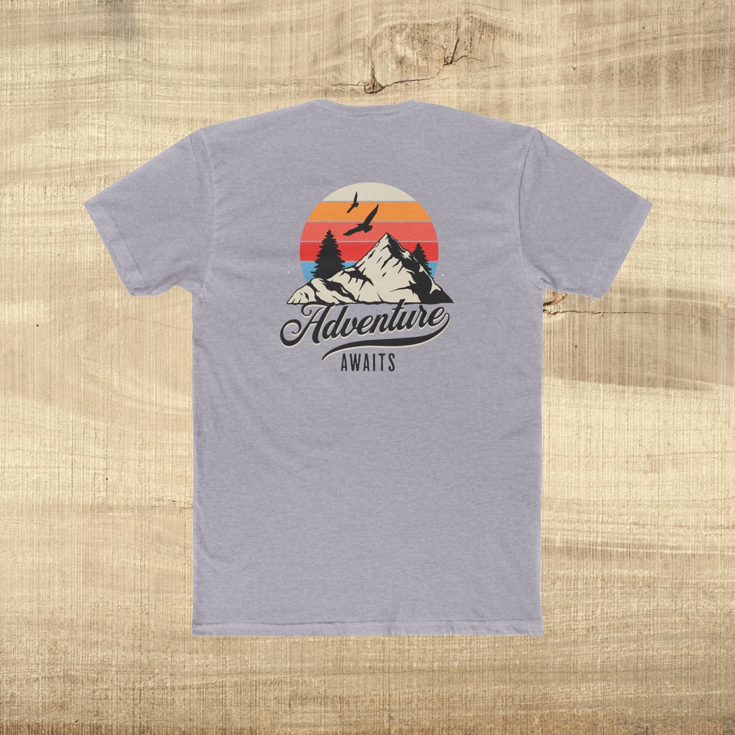 Adventure Awaits Mountain Sunset T-Shirt