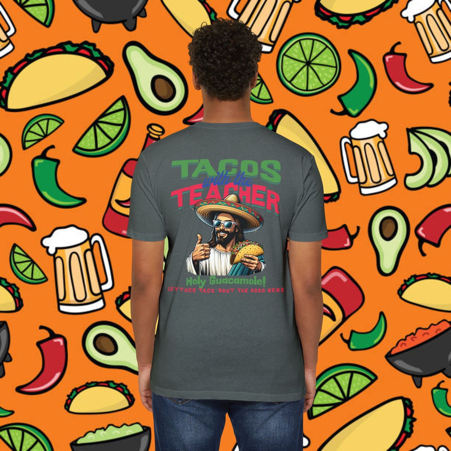 Fun Taco Jesus T-Shirt | Taco Lover's Gift, Cute Teacher Appreciation Tee, Funny Gift, Casual Wear, Taco Tuesday Shirt