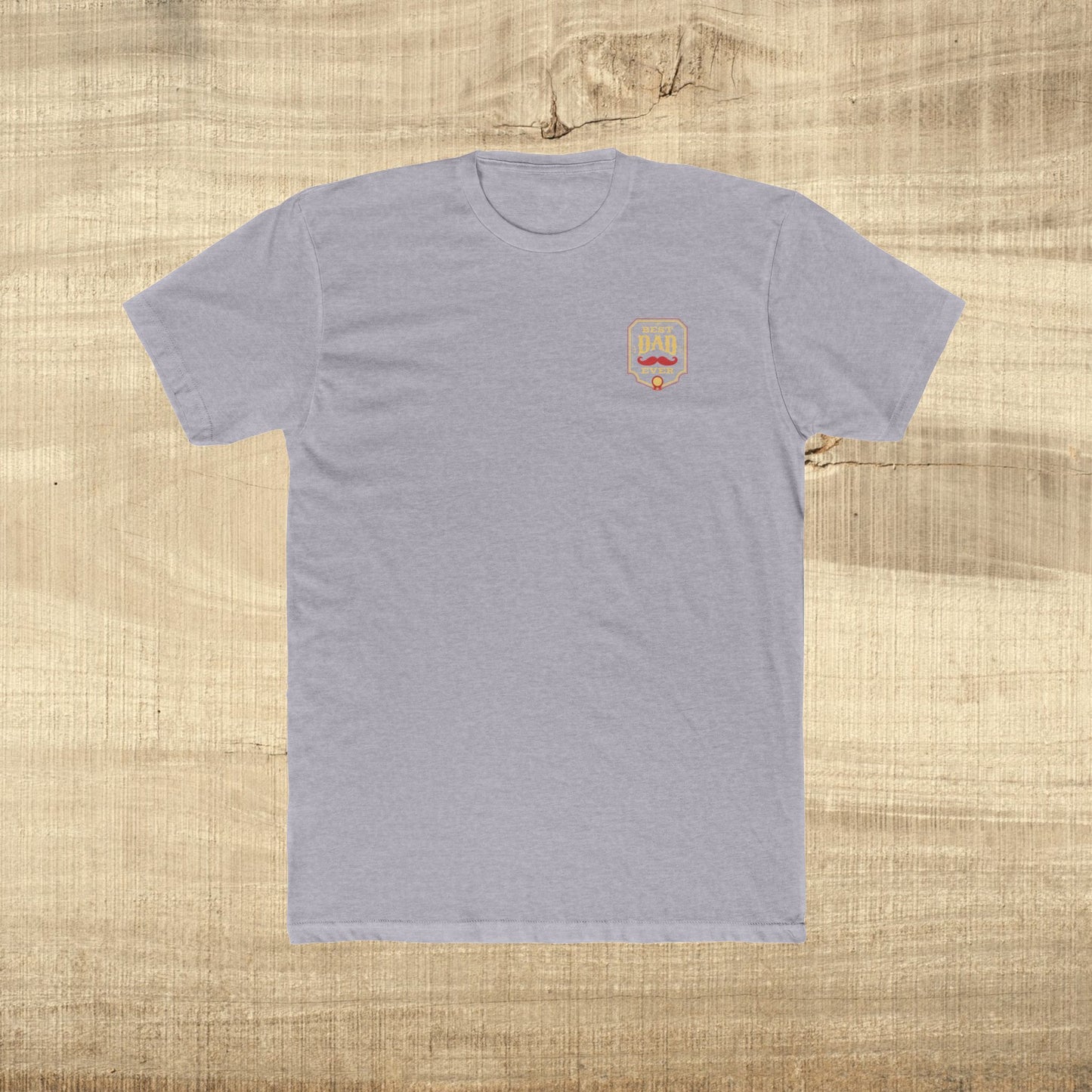Best Dad Ever Shirt Funny Fathers Day Gift Mustache Award Dad Tee