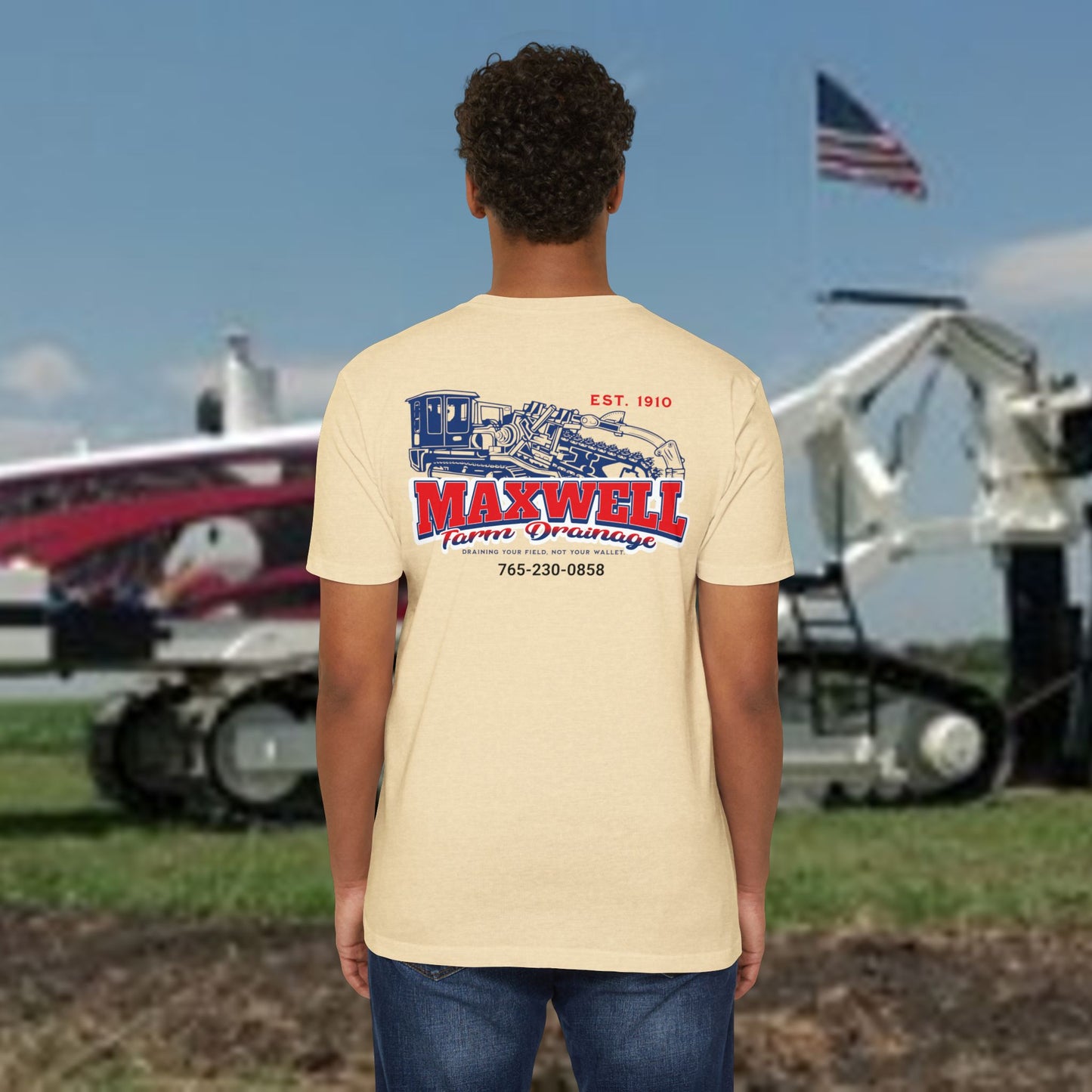 Maxwell Farm Drainage Tee (Next Level 6210)