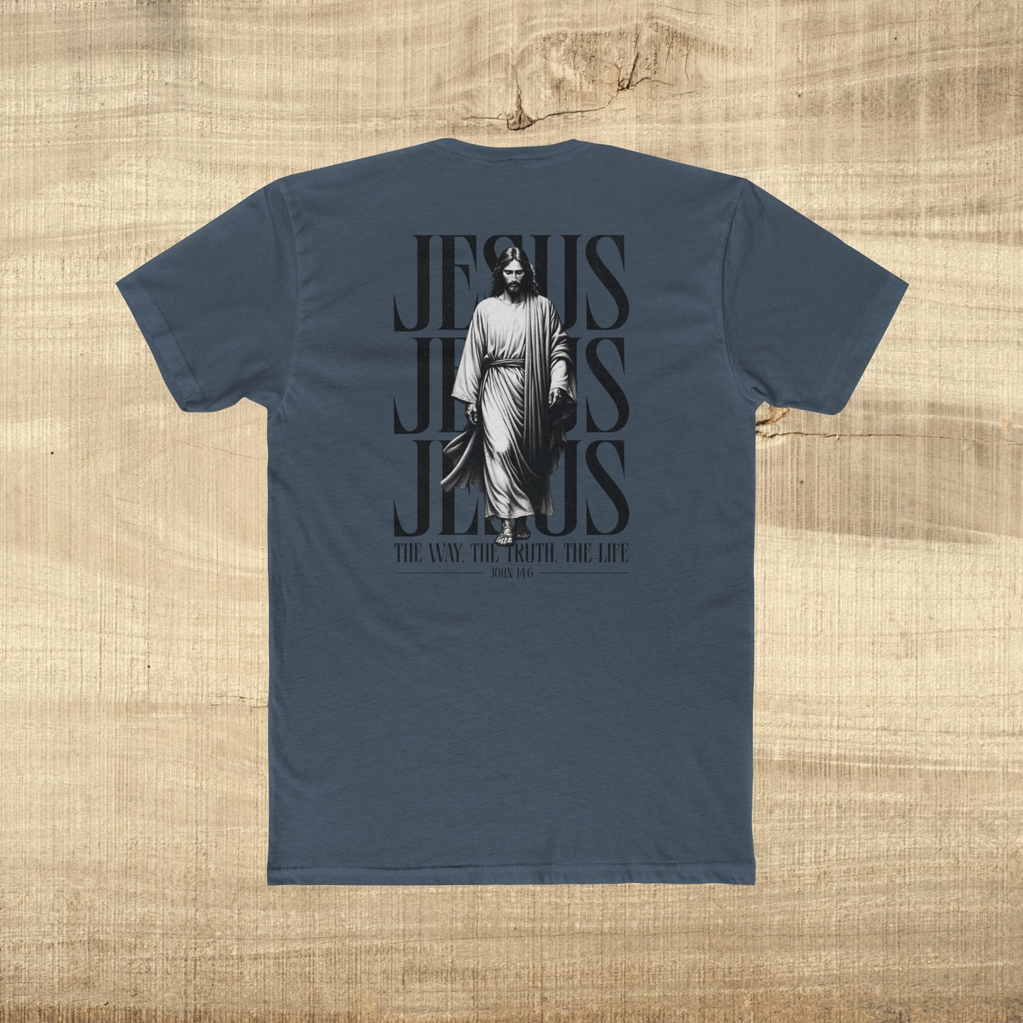 Jesus Typography Shirt John 14 6 Next Level 3600 Christian Graphic Tee