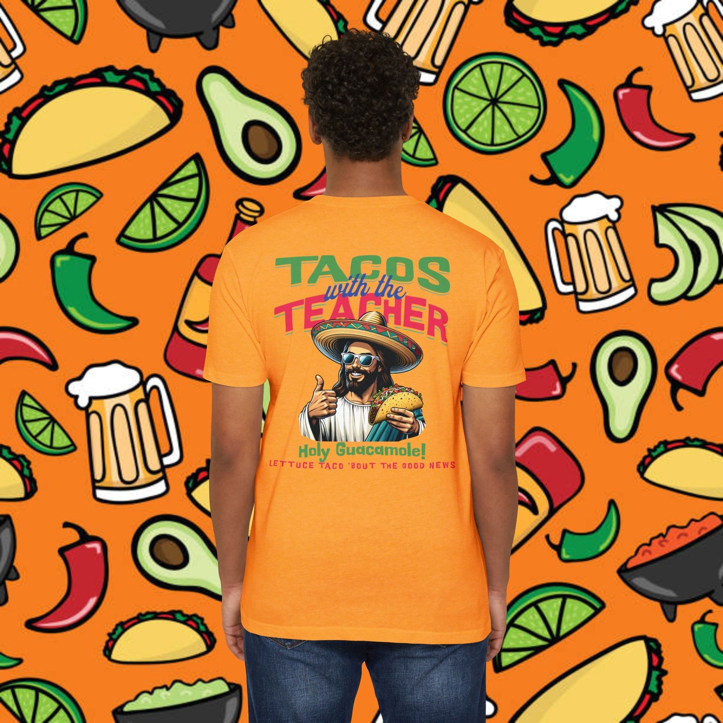 Fun Taco Jesus T-Shirt | Taco Lover's Gift, Cute Teacher Appreciation Tee, Funny Gift, Casual Wear, Taco Tuesday Shirt