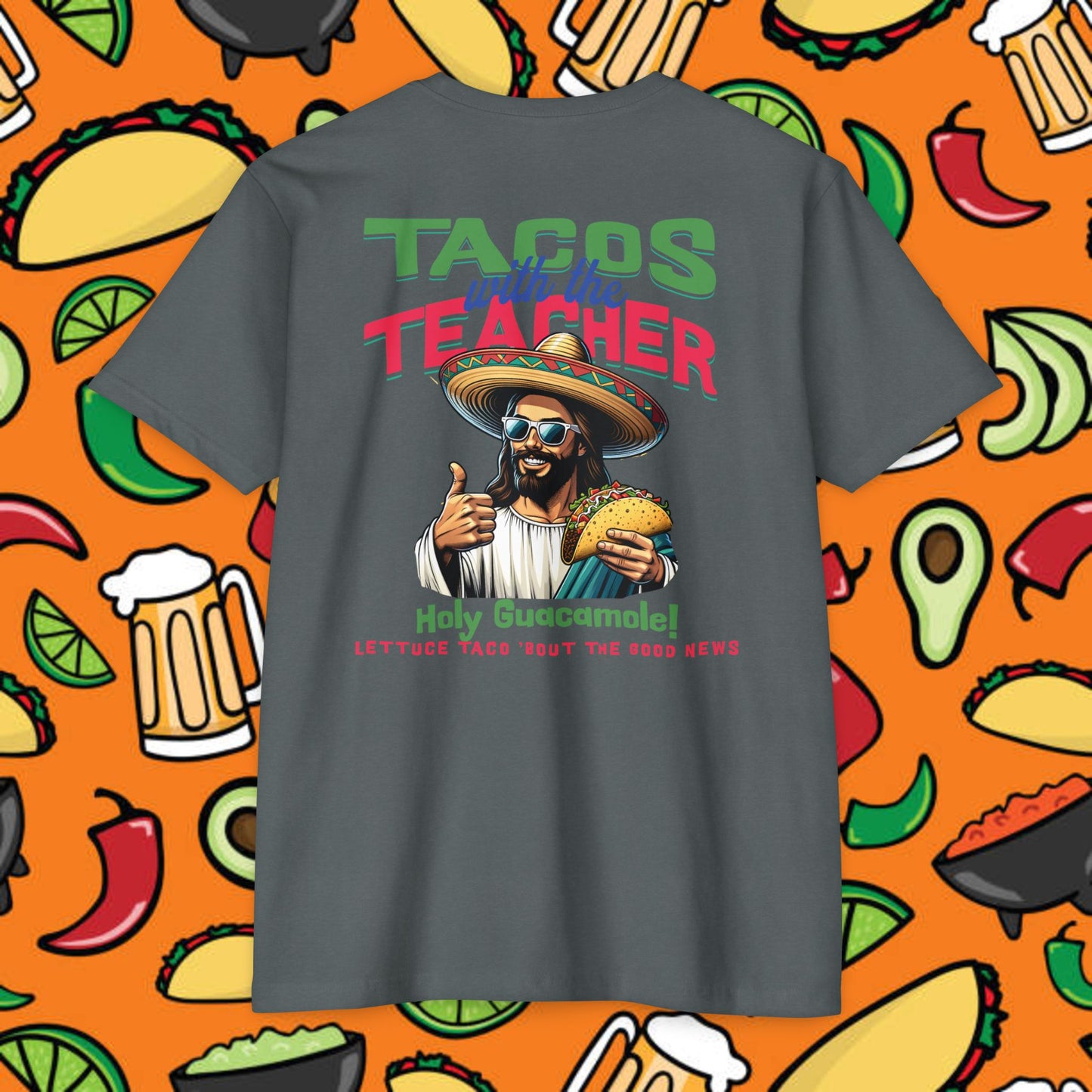 Fun Taco Jesus T-Shirt | Taco Lover's Gift, Cute Teacher Appreciation Tee, Funny Gift, Casual Wear, Taco Tuesday Shirt