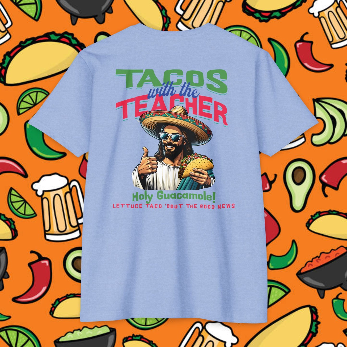Fun Taco Jesus T-Shirt | Taco Lover's Gift, Cute Teacher Appreciation Tee, Funny Gift, Casual Wear, Taco Tuesday Shirt