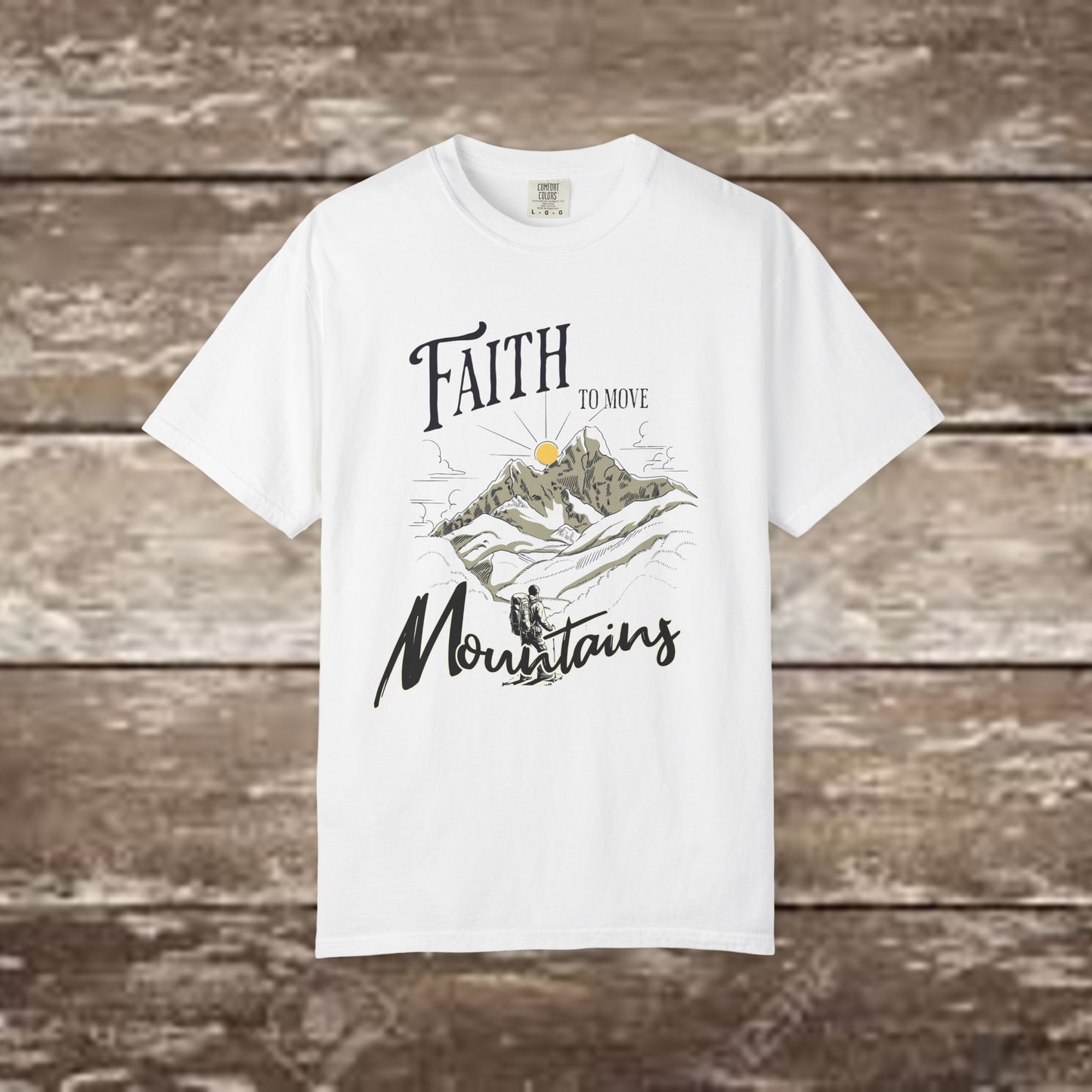 Faith to Move Mountains – Comfort Colors 1717 Christian Graphic Tee
