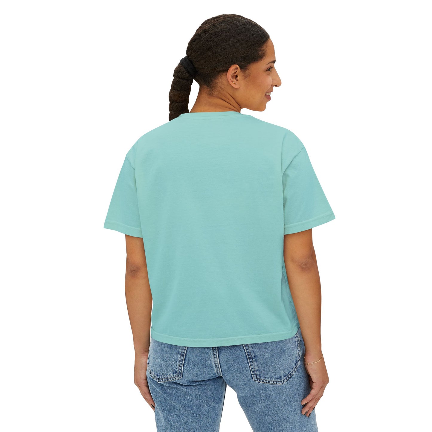 Surf-Inspired Women's Boxy Tee - Perfect for Beach Days, Summer Casual Wear, Christian Gifts, Inspirational Tee, Relaxed Fit T-Shirt