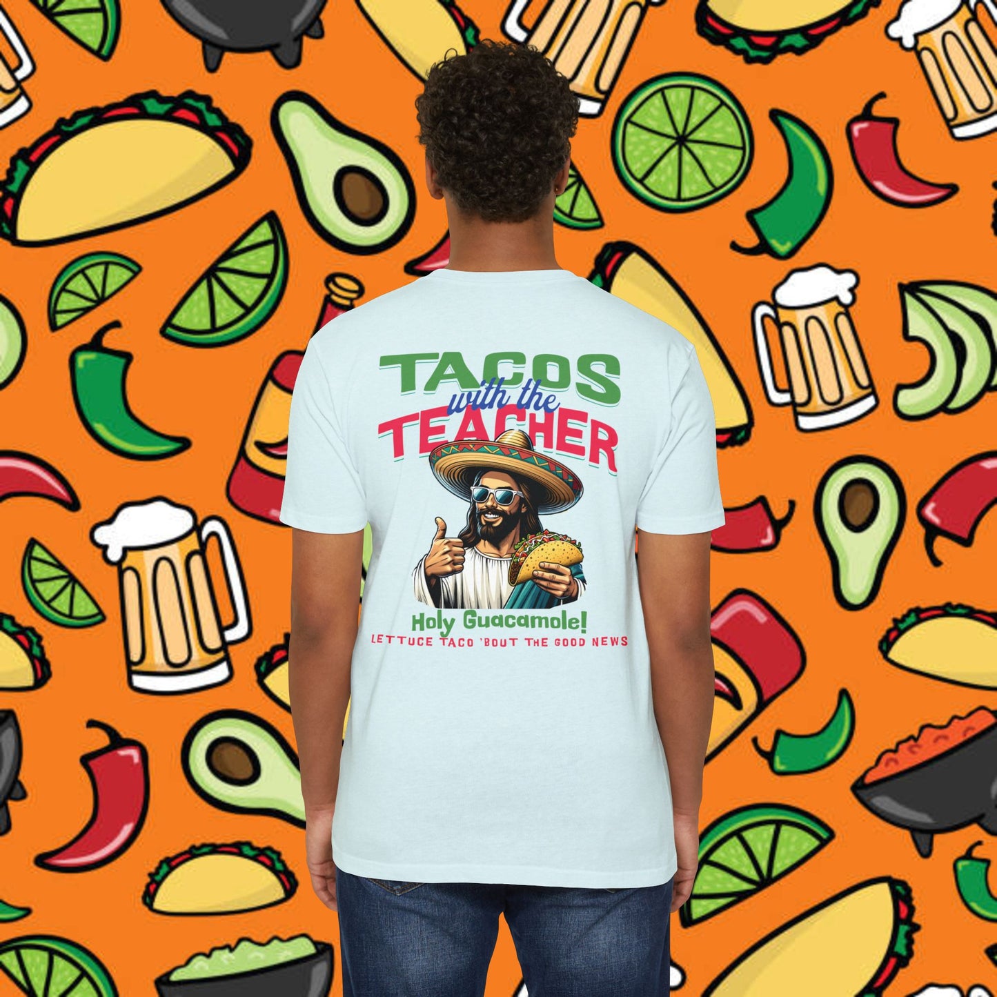 Fun Taco Jesus T-Shirt | Taco Lover's Gift, Cute Teacher Appreciation Tee, Funny Gift, Casual Wear, Taco Tuesday Shirt
