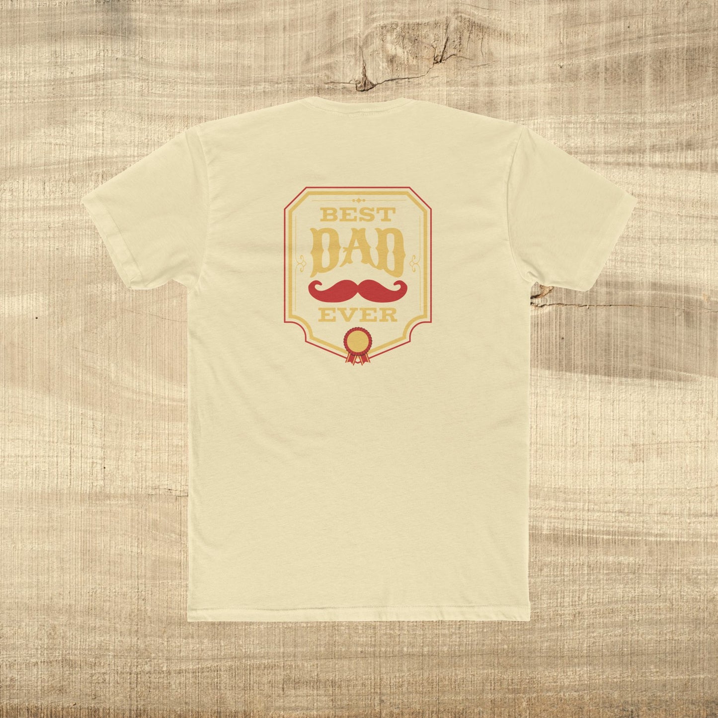 Best Dad Ever Shirt Funny Fathers Day Gift Mustache Award Dad Tee