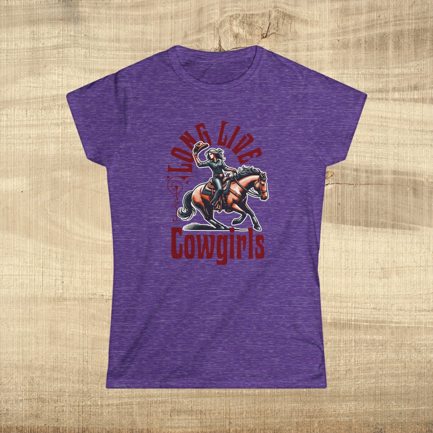 Long Live Cowgirls Women's Softstyle Tee, Western Fashion Shirt, Country Style Tee, Gift for Cowgirl, Rodeo Outfit, Casual Wear