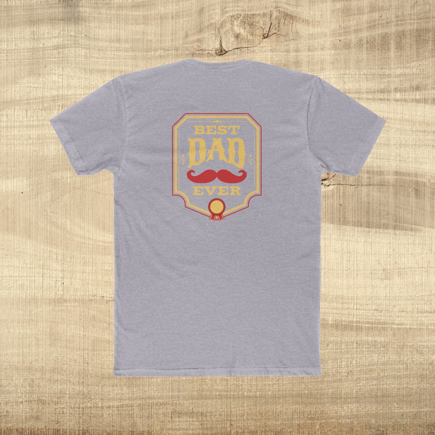 Best Dad Ever Shirt Funny Fathers Day Gift Mustache Award Dad Tee