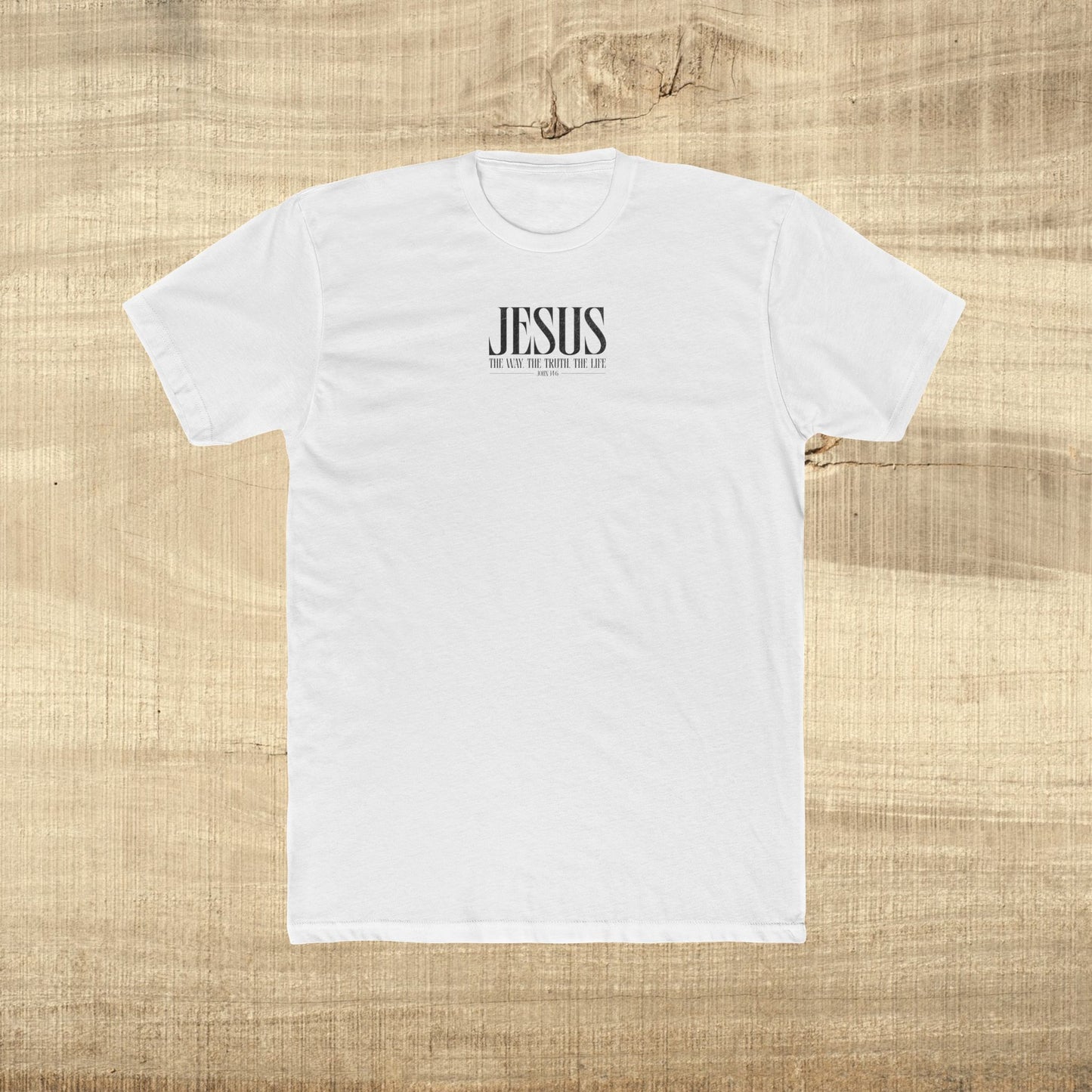 Jesus Typography Shirt John 14 6 Next Level 3600 Christian Graphic Tee
