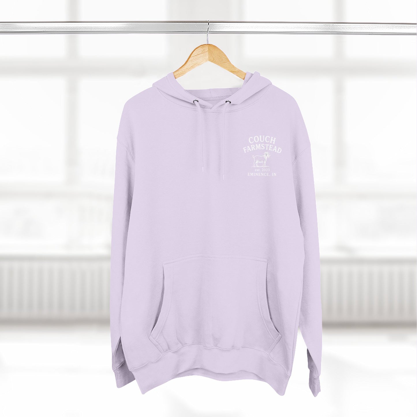 Couch Farmstead Hoodie — Vintage Goat Farm Logo Pullover