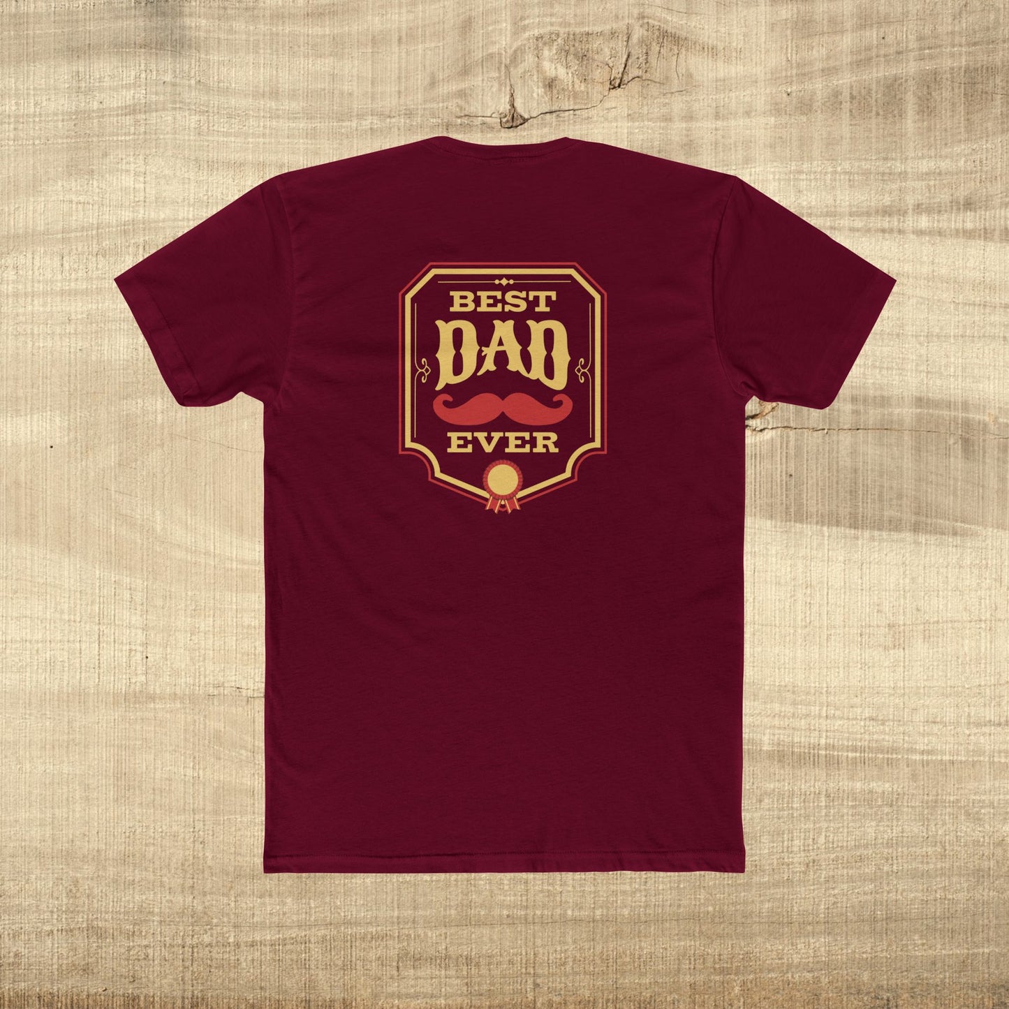 Best Dad Ever Shirt Funny Fathers Day Gift Mustache Award Dad Tee