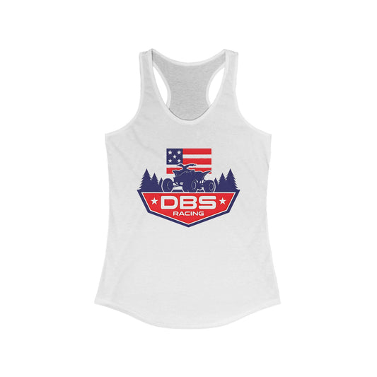 DBS Racing Women’s Tank | Patriotic Quad Life Racerback | Next Level 1533