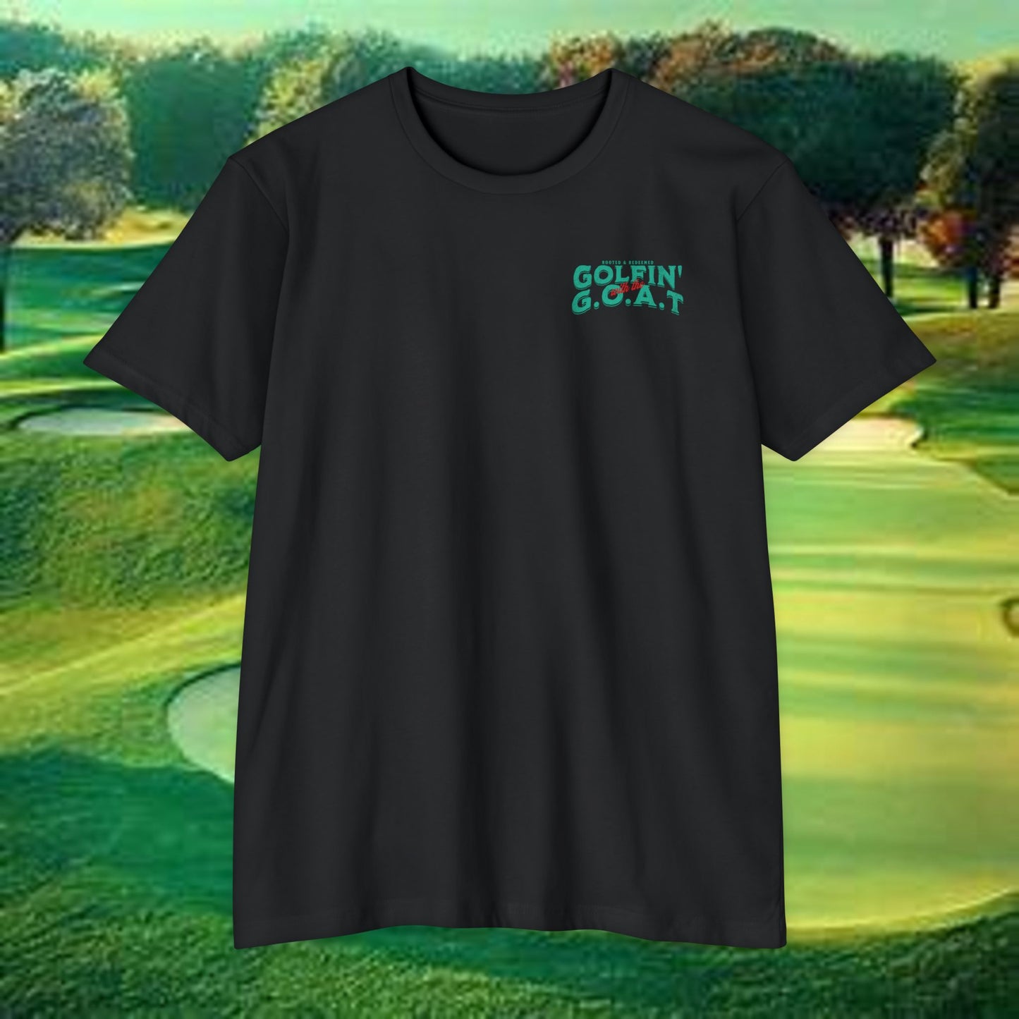 Golfin with the GOAT Tee  Jesus Golf Shirt, Mulligan Grace Christian Tee