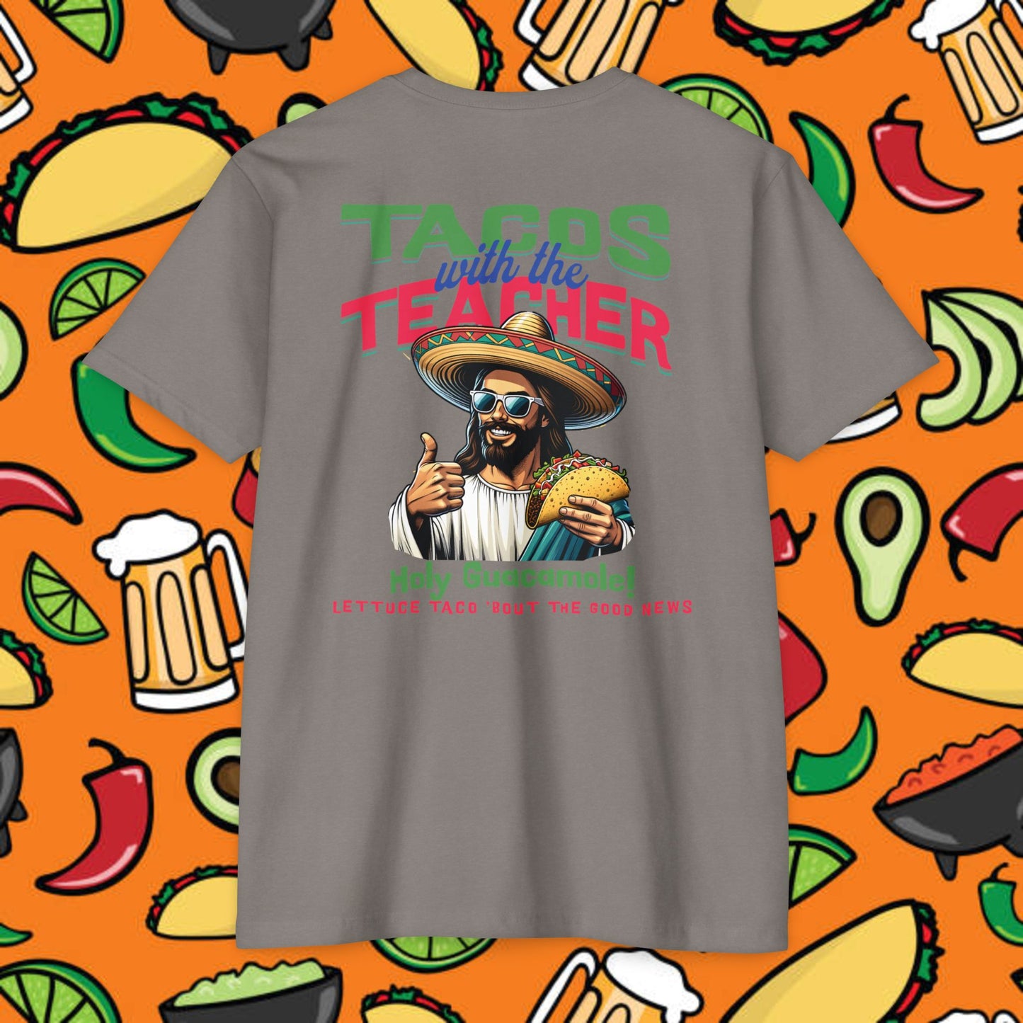 Fun Taco Jesus T-Shirt | Taco Lover's Gift, Cute Teacher Appreciation Tee, Funny Gift, Casual Wear, Taco Tuesday Shirt