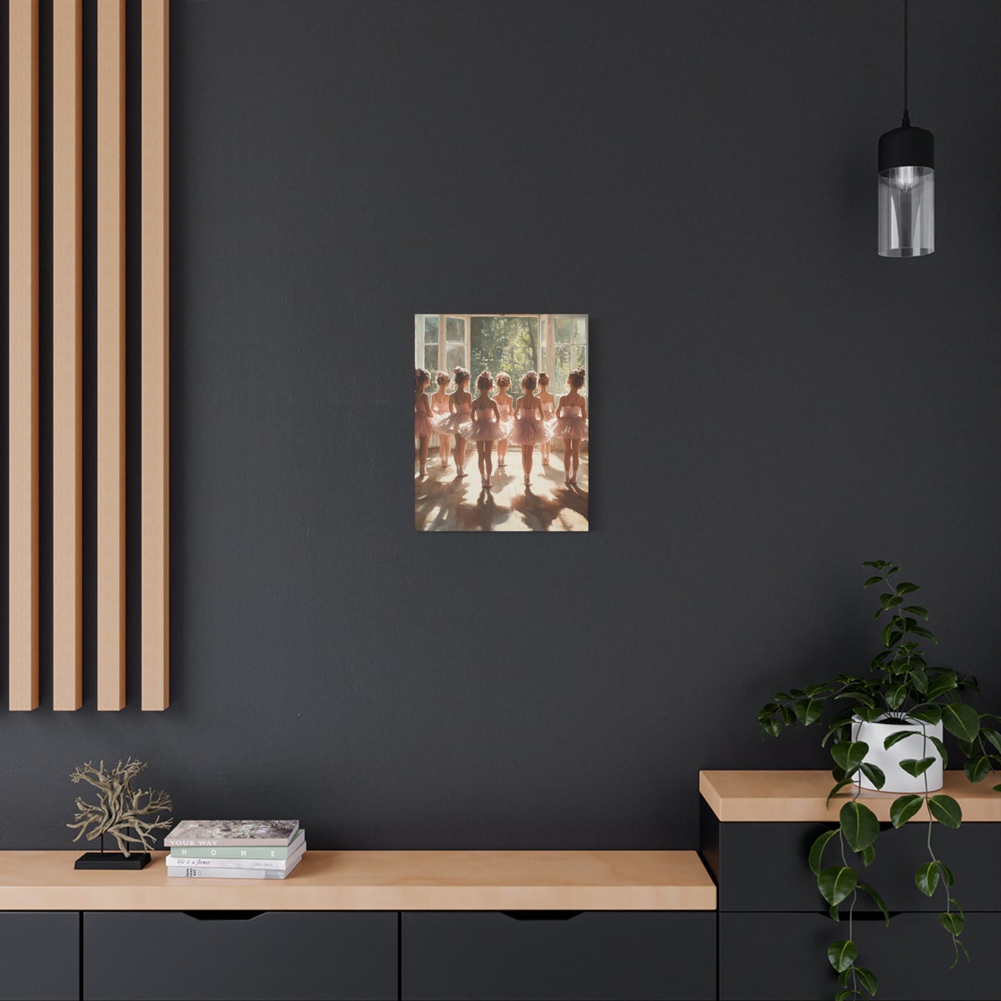 Ballet Dancers Wall Art Canvas Print, Perfect for Dance Studios, Kids Room Decor, Gift for Dancers and Ballet Lovers, Elegant Home Decor
