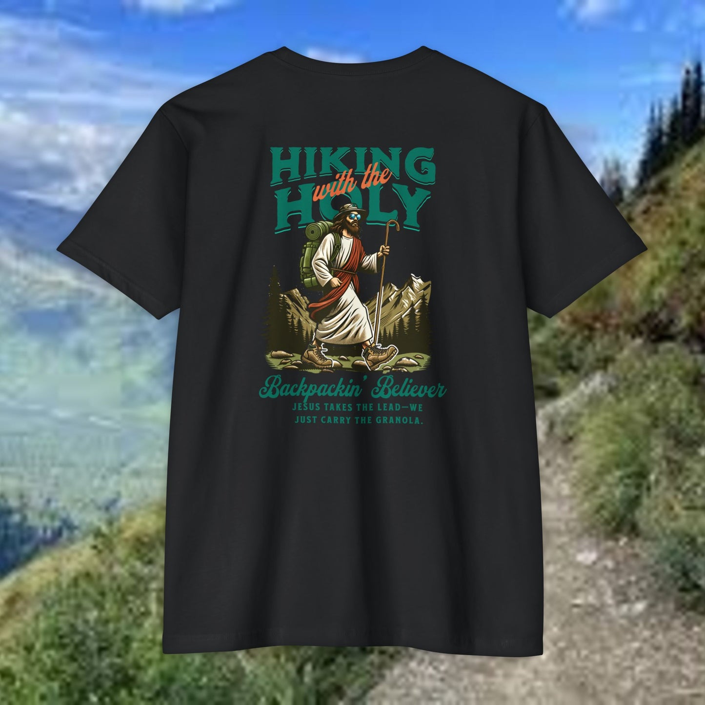 Hiking Holy Unisex T-Shirt – Faith-Inspired Outdoor Adventure Tee