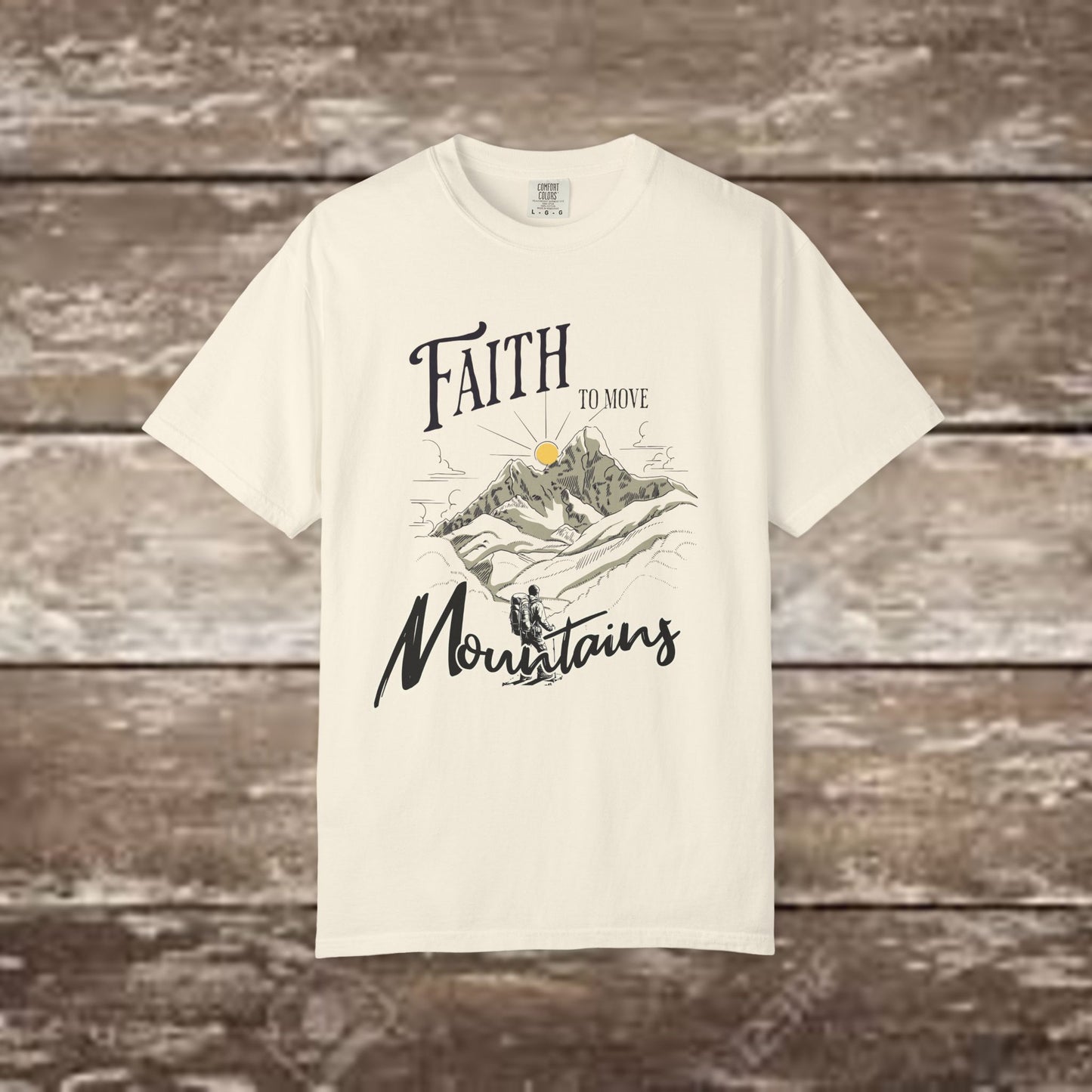 Faith to Move Mountains – Comfort Colors 1717 Christian Graphic Tee