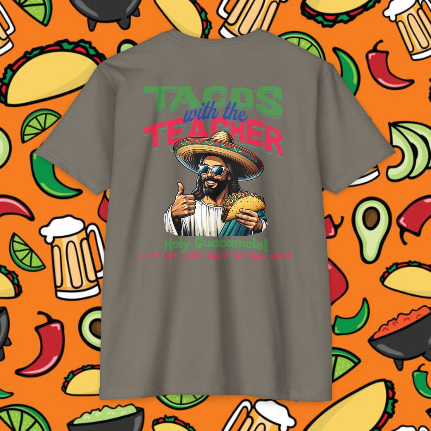 Fun Taco Jesus T-Shirt | Taco Lover's Gift, Cute Teacher Appreciation Tee, Funny Gift, Casual Wear, Taco Tuesday Shirt