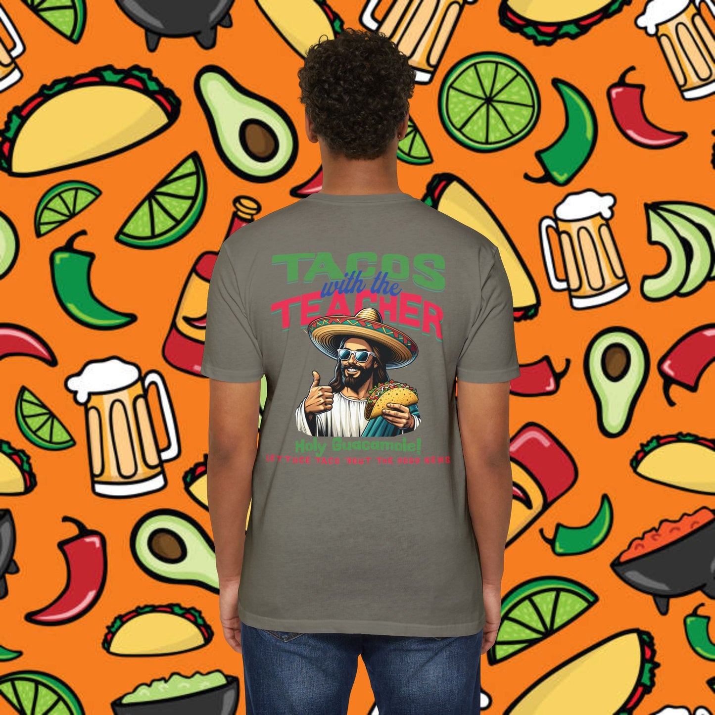 Fun Taco Jesus T-Shirt | Taco Lover's Gift, Cute Teacher Appreciation Tee, Funny Gift, Casual Wear, Taco Tuesday Shirt
