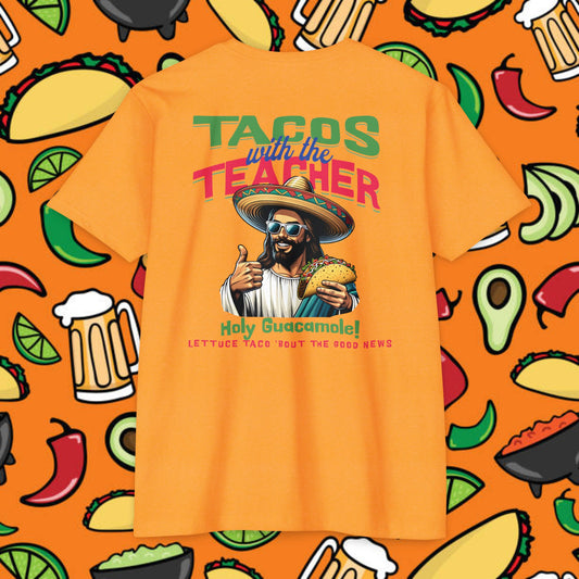 Fun Taco Jesus T-Shirt | Taco Lover's Gift, Cute Teacher Appreciation Tee, Funny Gift, Casual Wear, Taco Tuesday Shirt
