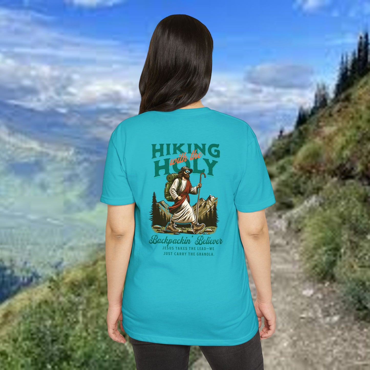 Hiking Holy Unisex T-Shirt – Faith-Inspired Outdoor Adventure Tee