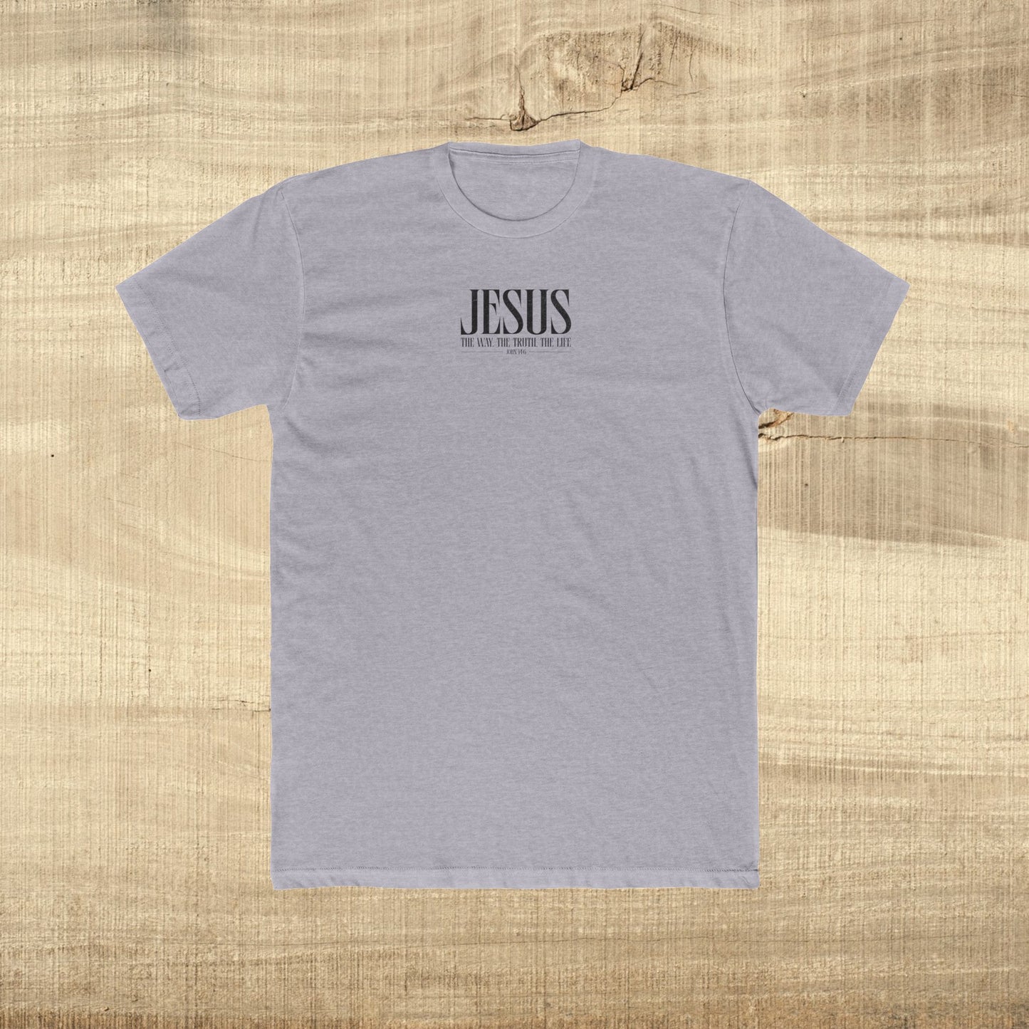 Jesus Typography Shirt John 14 6 Next Level 3600 Christian Graphic Tee