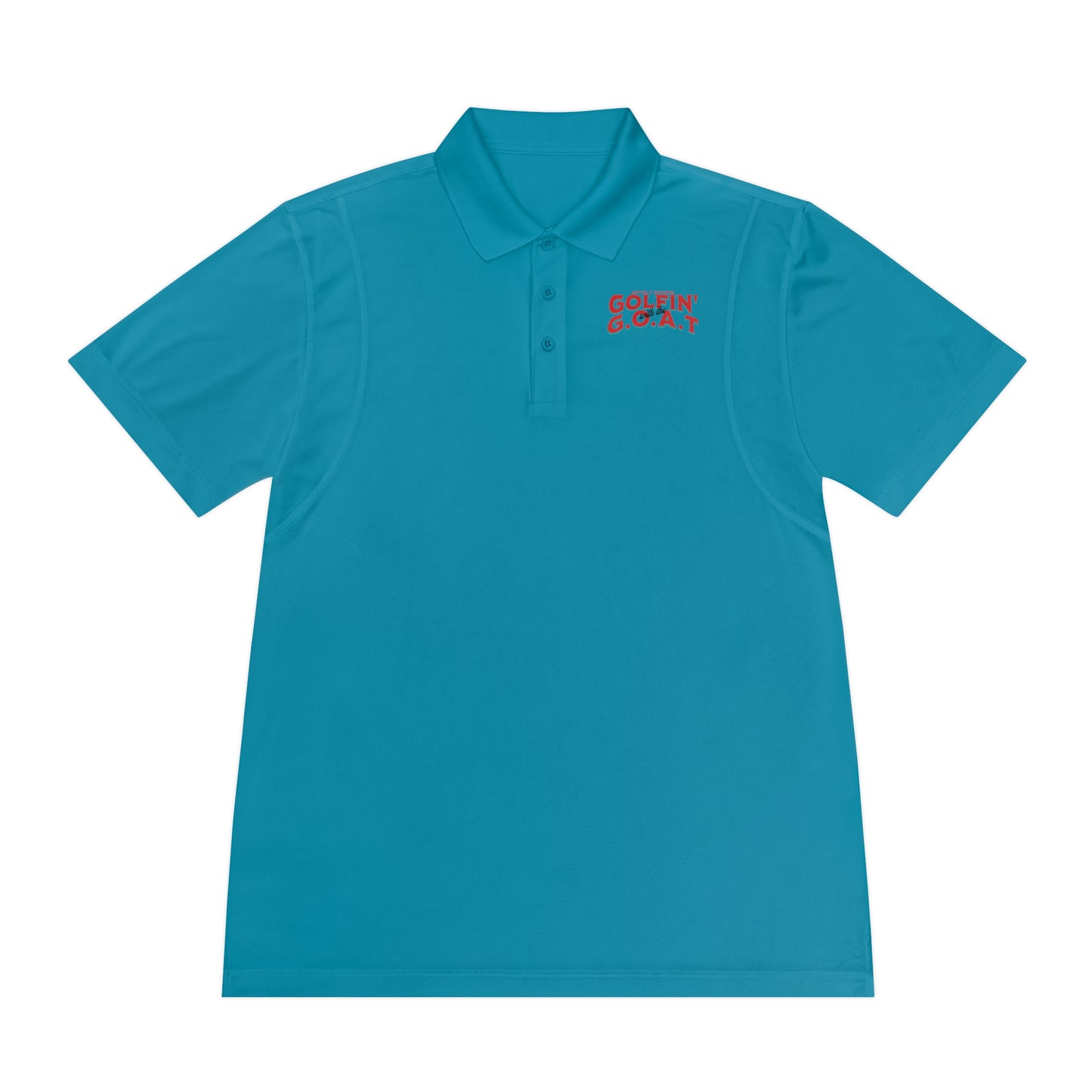 Golfing with Jesus Polo Shirt — Men's Faith-Based Golf Polo