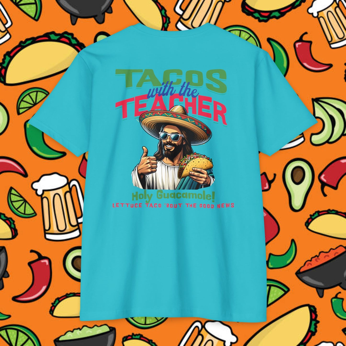 Fun Taco Jesus T-Shirt | Taco Lover's Gift, Cute Teacher Appreciation Tee, Funny Gift, Casual Wear, Taco Tuesday Shirt