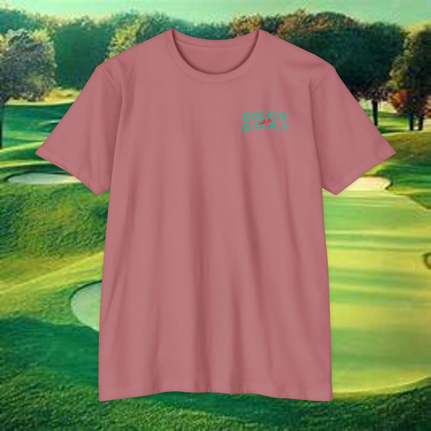 Golfin with the GOAT Tee  Jesus Golf Shirt, Mulligan Grace Christian Tee
