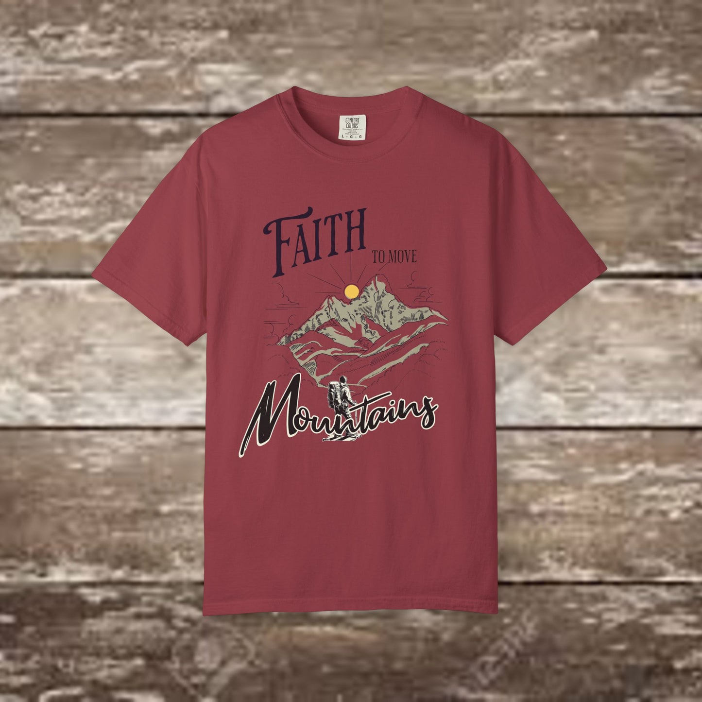 Faith to Move Mountains – Comfort Colors 1717 Christian Graphic Tee