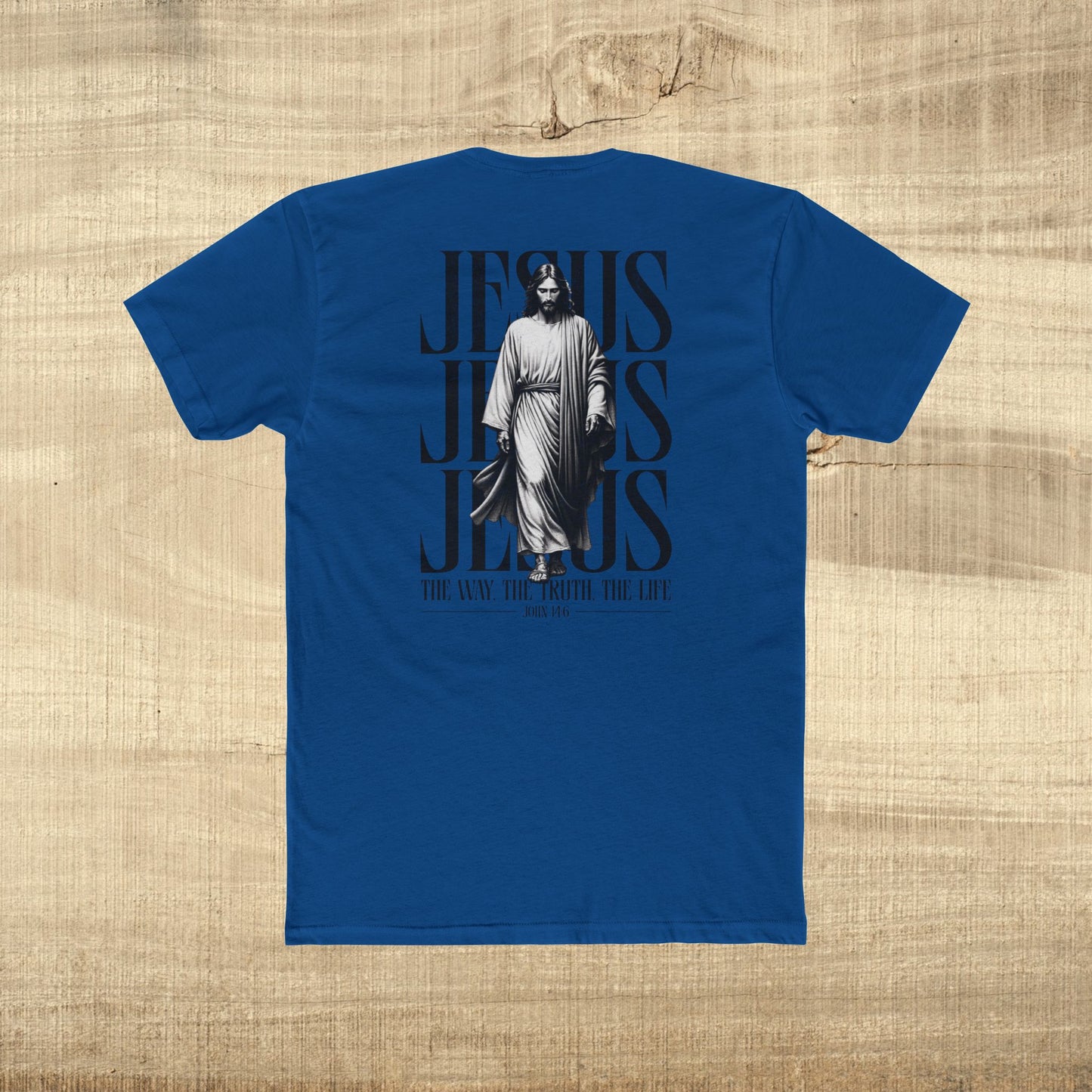 Jesus Typography Shirt John 14 6 Next Level 3600 Christian Graphic Tee